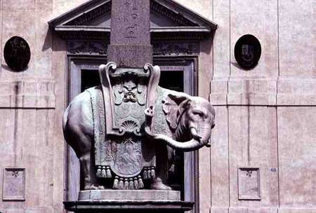 An Elephant supporting an Obelisk de Gianlorenzo Bernini