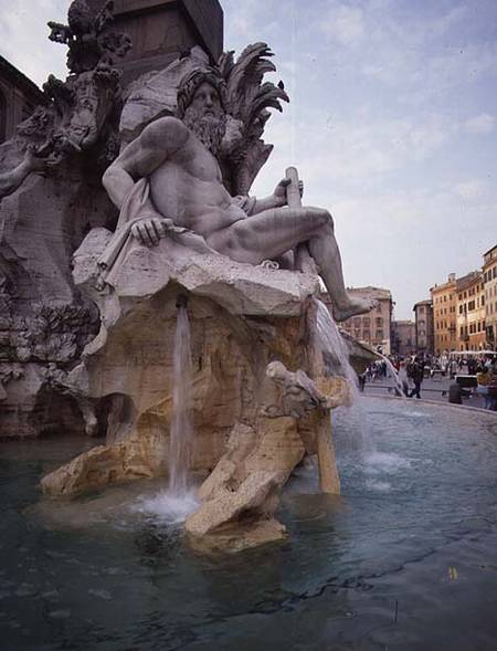 The Fountain of the Four Rivers de Gianlorenzo  Bernini