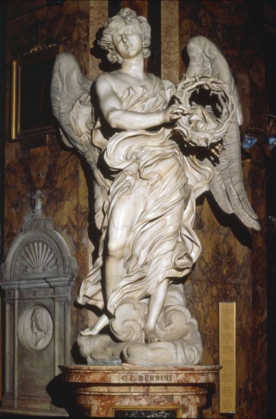 G.L.Bernini / Angel w.t.crown of thorns de Gianlorenzo Bernini