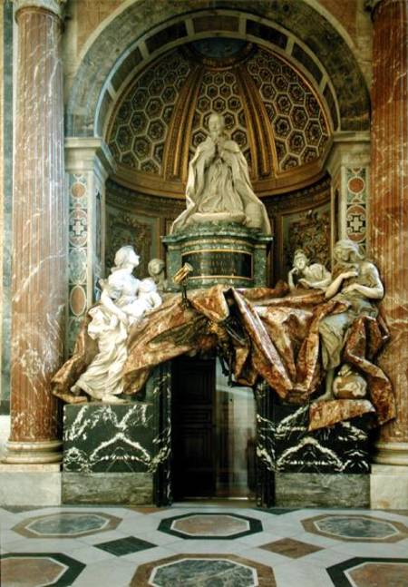 Monument to Alexander VII (1599-1677)in the north transept de Gianlorenzo Bernini