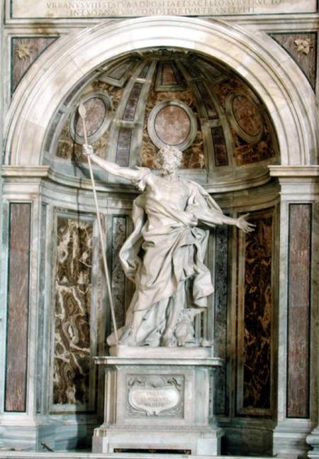 Statue of St. Longinus, at the base of the four pillars supporting the dome de Gianlorenzo Bernini