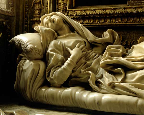 Muerte de la beata Ludovica Albertoni de Gianlorenzo Bernini