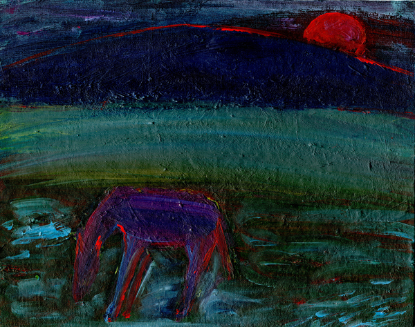 The Horse and the Red Moon de Gigi Sudbury