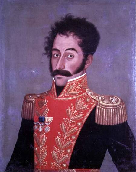 Simon Bolivar (1783-1830), portrait de Gil de Castro