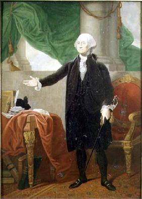 Portrait of George Washington (1732-99), first President of the United States