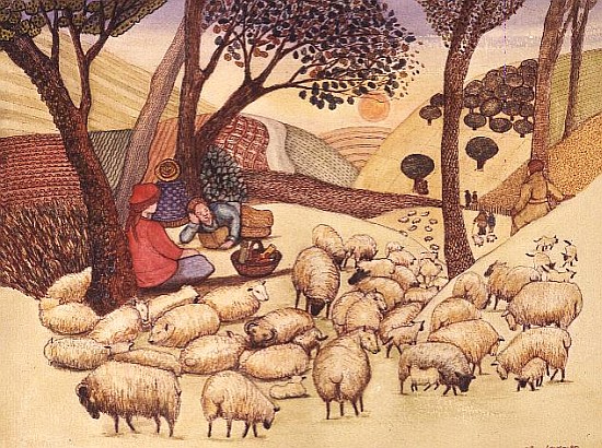 A Picnic Amongst the Sheep  de  Gillian  Lawson