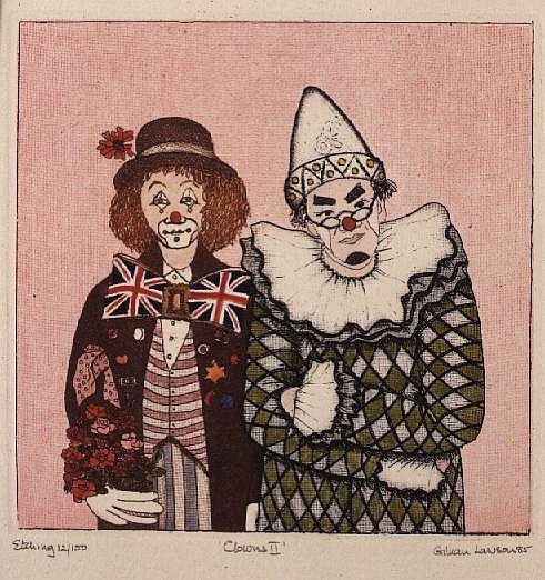 Clowns II (print)  de  Gillian  Lawson