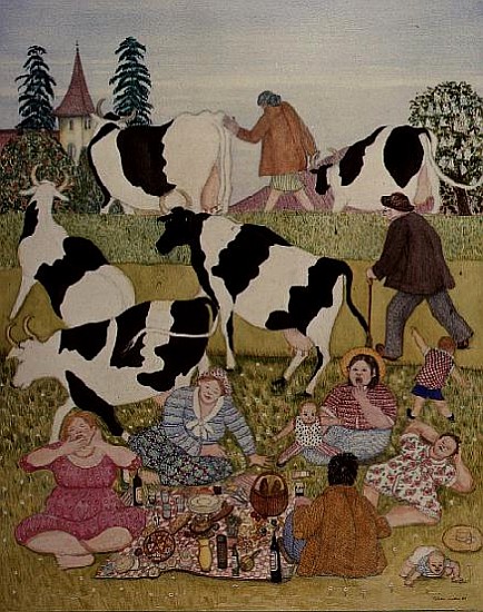 Picnic with Cows  de  Gillian  Lawson