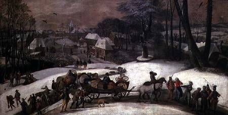 A Military Expedition in Winter de Gillis Mostaert