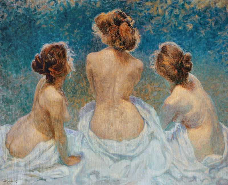 Les Printemps de la vie (Spring of Life), 1902, painting by Kienerk George (1869-1948), oil on canva de Giorgio Kienerk