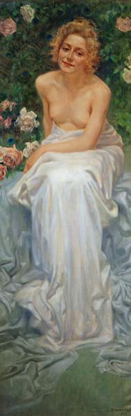 The Pleasure, 1900, painting by Kienerk George (1869-1948), part of the Human enigma triptych, oil o