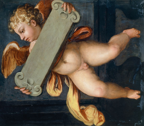 Putto mit Tafel de Giorgio Vasari