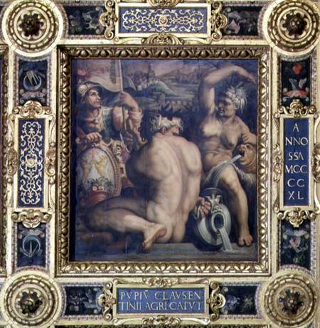 Allegory of the Casentino region from the ceiling of the Salone dei Cinquecento de Giorgio Vasari