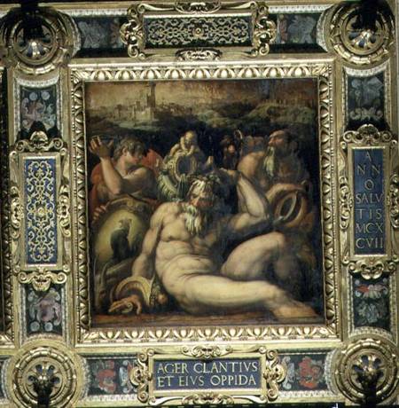 Allegory of the Chianti region from the ceiling of the Salone dei Cinquecento de Giorgio Vasari