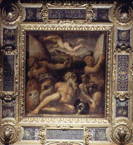 Allegory of the Cortona and Montepulciano regions from the ceiling of the Salone dei Cinquecento de Giorgio Vasari