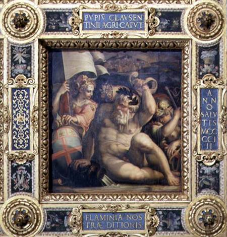 Allegory of the Romagna region from the ceiling of the Salone dei Cinquecento de Giorgio Vasari