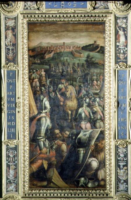 The Capture of Casole from the ceiling of the Salone dei Cinquecento de Giorgio Vasari
