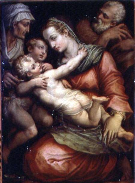 Holy Family with St. Anne and St. John the Baptist de Giorgio Vasari