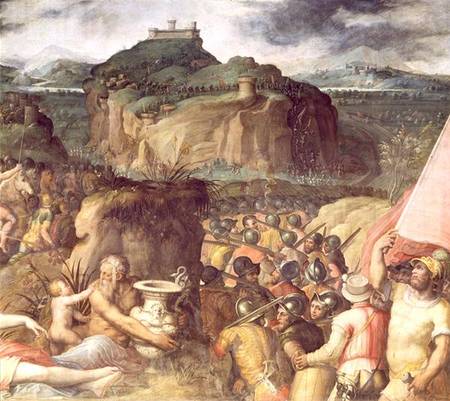 The Siege of San Leo  (detail) de Giorgio Vasari