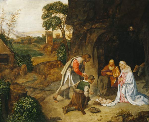 Adoration of the shepherds de Giorgione (eigentl. Giorgio Barbarelli oder da Castelfranco)