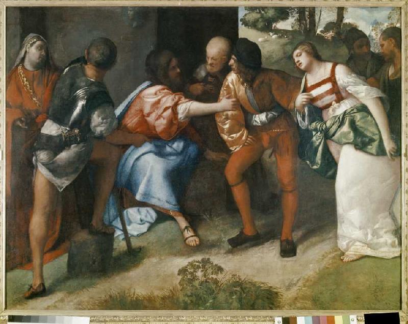 Christus und die Ehebrecherin de Giorgione (eigentl. Giorgio Barbarelli oder da Castelfranco)