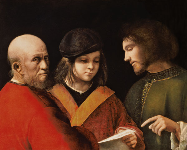 The Three Ages of Man de Giorgione (eigentl. Giorgio Barbarelli oder da Castelfranco)