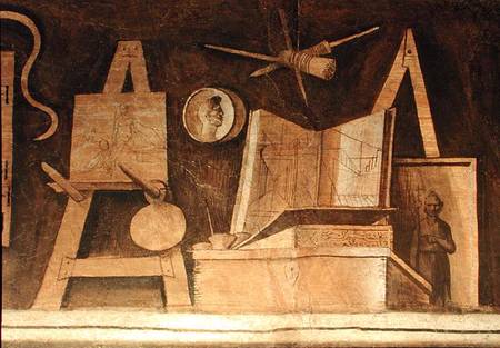 Painting: Various Instruments de Giorgione (eigentl. Giorgio Barbarelli oder da Castelfranco)