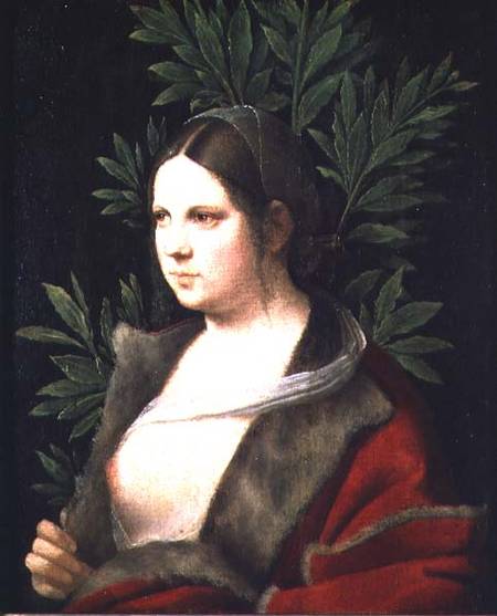 Portrait of a Young Woman (Laura) de Giorgione (eigentl. Giorgio Barbarelli oder da Castelfranco)