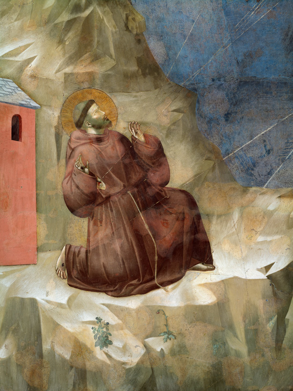 Die Stigmatisation des hl. Franziskus auf dem Berg La Verna de Giotto (di Bondone)