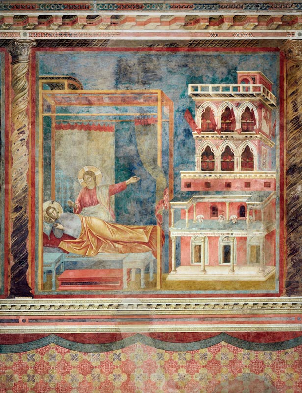 Die Vision des Palastes. de Giotto (di Bondone)