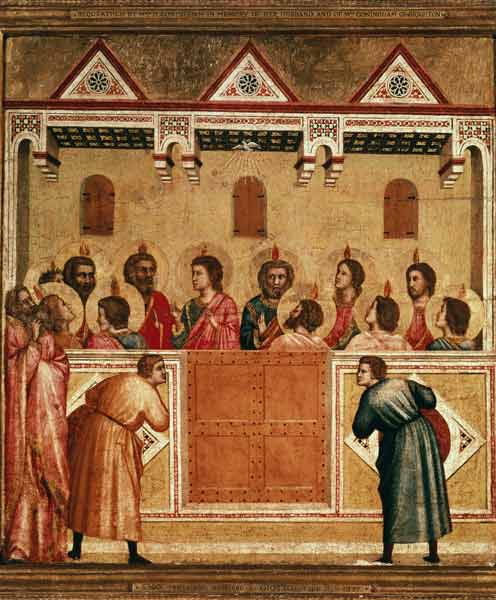 Outpouring of the Holy Spirit de Giotto (di Bondone)