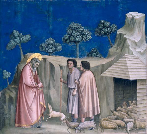 Joachim and shepherds / Giotto / 1303/10 de Giotto (di Bondone)