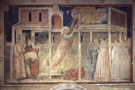 The Ascension of St. John the Evangelist, from the Peruzzi Chapel de Giotto (di Bondone)