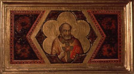 Bishop from the Coronation of the Virgin Polyptych (far left predella) de Giotto (di Bondone)