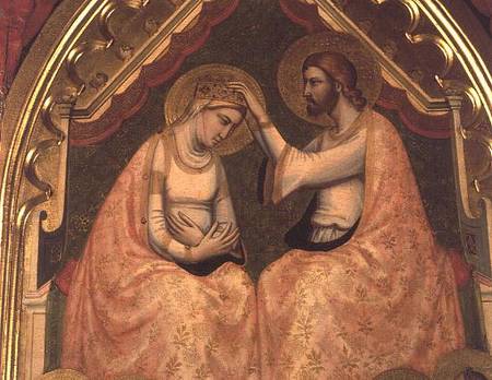 Coronation of the Virgin Polyptych (detail of centre panel) de Giotto (di Bondone)