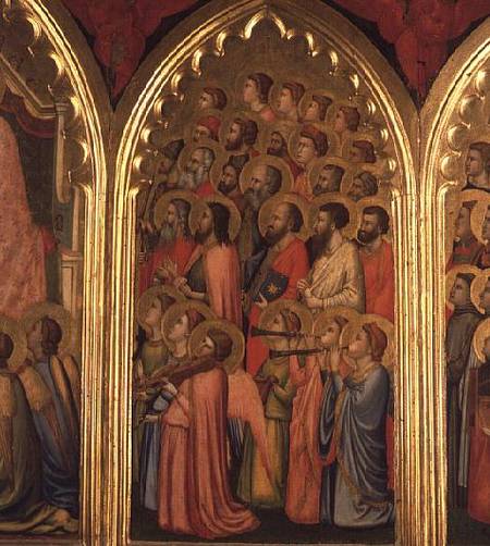Coronation of the Virgin Polyptych (middle right panel) de Giotto (di Bondone)