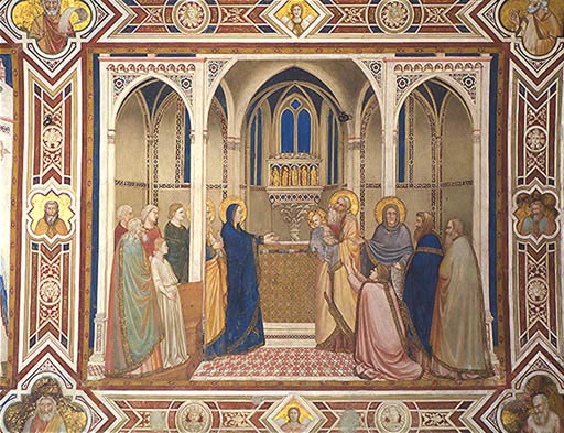 Die Darbringung im Tempel de Giotto (di Bondone)