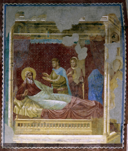Esau appearing to Isaac de Giotto (di Bondone)