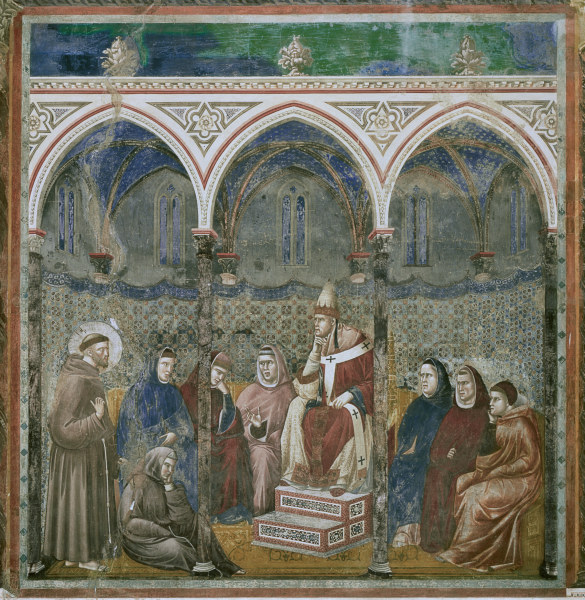 St. Francis and Honorius III de Giotto (di Bondone)