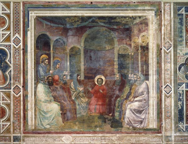 12-year-old Jesus in temple / Giotto de Giotto (di Bondone)