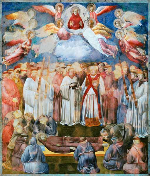 The Death of St. Francis de Giotto (di Bondone)