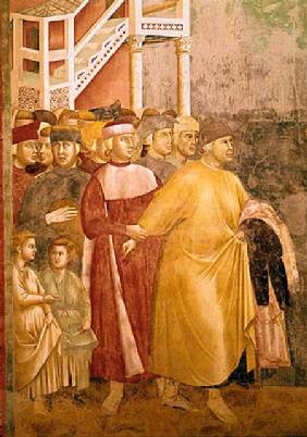 St. Francis Renounces all Worldly Goods, detail of Pietro di Bernardone