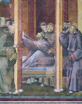 Der hl. Franziskus erscheint dem Bruder Augustinus und dem Bischof von Assisi