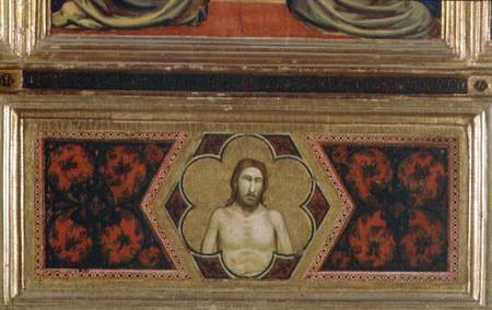 Wounded Christ from the Coronation of the Virgin Polyptych (centre predella) de Giotto (di Bondone)