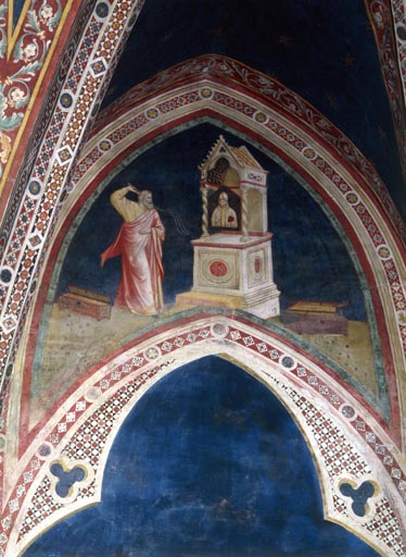 Der an dem Bild des hl. Nikolaus sich raechende Jude de Giotto (Schule)