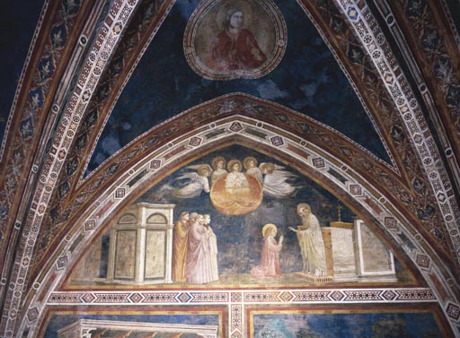 Die Kommunion der hl. Maria Magdalena de Giotto (Schule)
