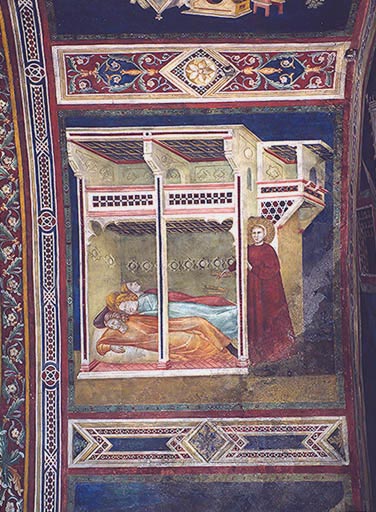 Die Schenkung der Goldbarren de Giotto (Schule)