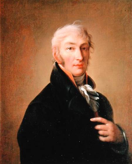 Portrait of Nikolay Mikhaylovich Karamzin (1766-1826) de Giovan Battista Ortolani-Damon