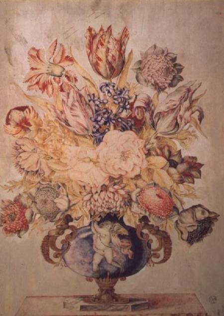 A Vase of Flowers de Giovanna Garzoni