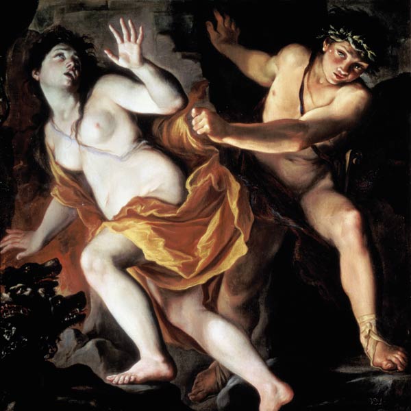 Orpheus and Eurydice, 1695-1705 de Giovanni Antonio Burrini or Burino